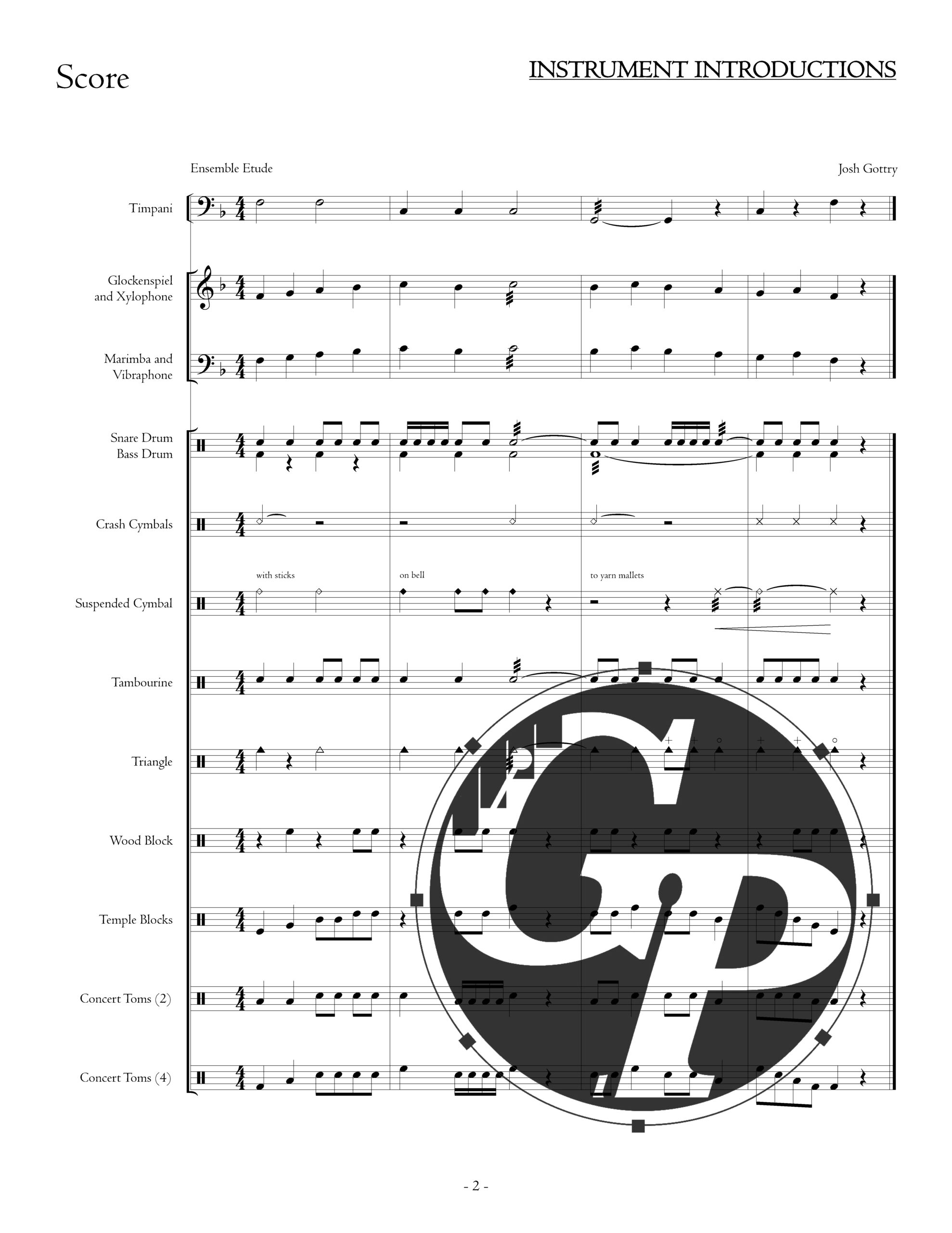 INSTRUMENT INTRODUCTIONS - gottrypercussion.com